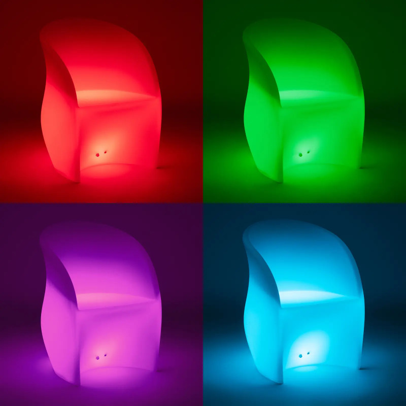 
LED apšviesta klubo baro kėdė 80 x 60 cm
