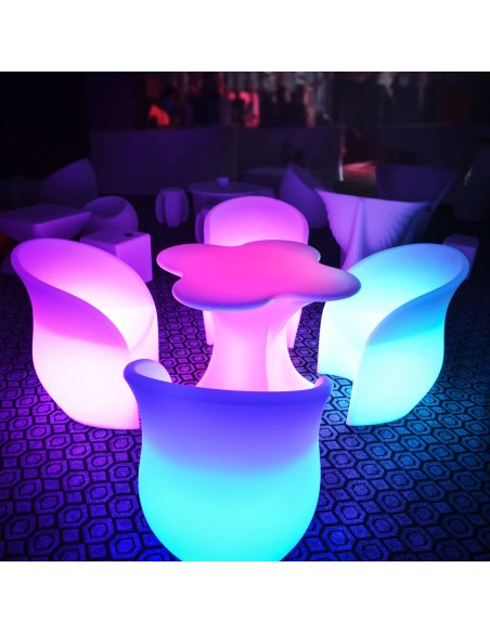 
LED apšviesta klubo baro kėdė 80 x 60 cm
