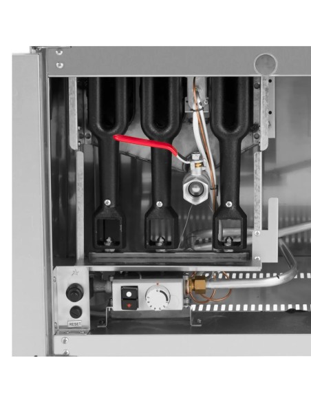 
Dviguba dujinė gruzdintuvė su spintele propanas / LPG / gamtinės dujos 2 x 36 l 30 kW
