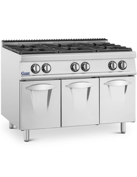 6 degiklių dujinė viryklė su spintele propanas / LPG / gamtinės dujos 21,6 kW
 
6 degiklių dujinė viryklė su spintele propanas / LPG / gamtinės dujos 21,6 kW