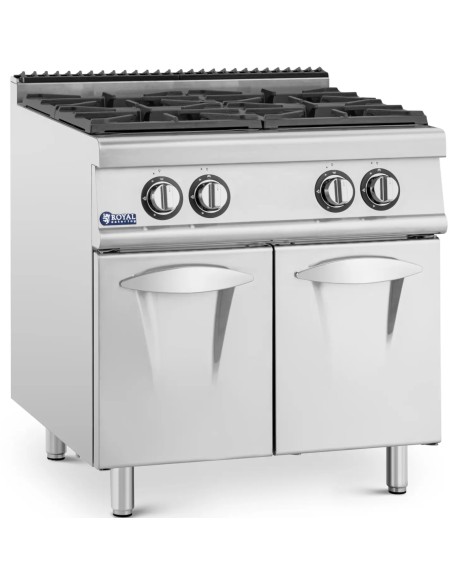 
4 degiklių dujinė viryklė su spintele propanas / LPG / gamtinės dujos 14,3 kW
