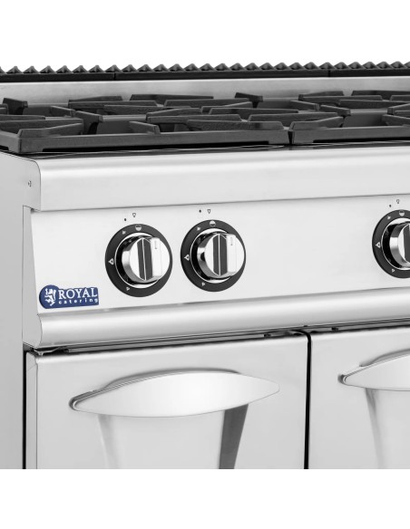 
4 degiklių dujinė viryklė su spintele propanas / LPG / gamtinės dujos 14,3 kW
