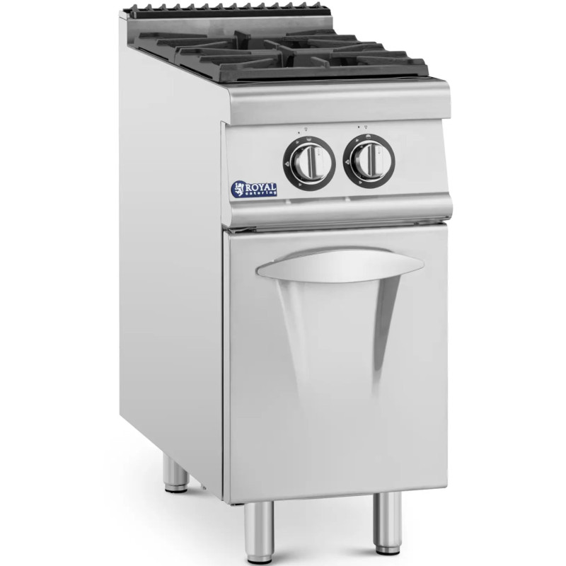 Dujinė viryklė 2 degikliai su spintele propanas / LPG / gamtinės dujos 7,2 kW