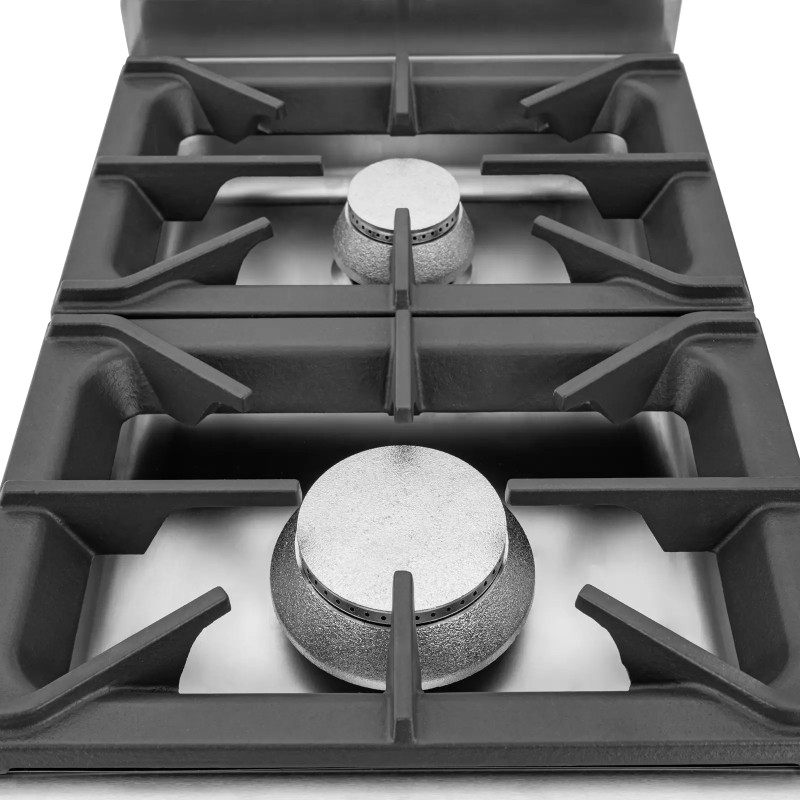 Dujinė viryklė 2 degikliai su spintele propanas / LPG / gamtinės dujos 7,2 kW