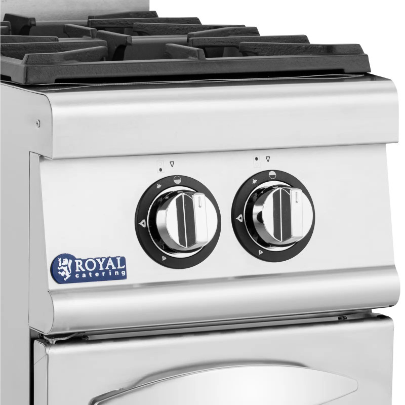 Dujinė viryklė 2 degikliai su spintele propanas / LPG / gamtinės dujos 7,2 kW