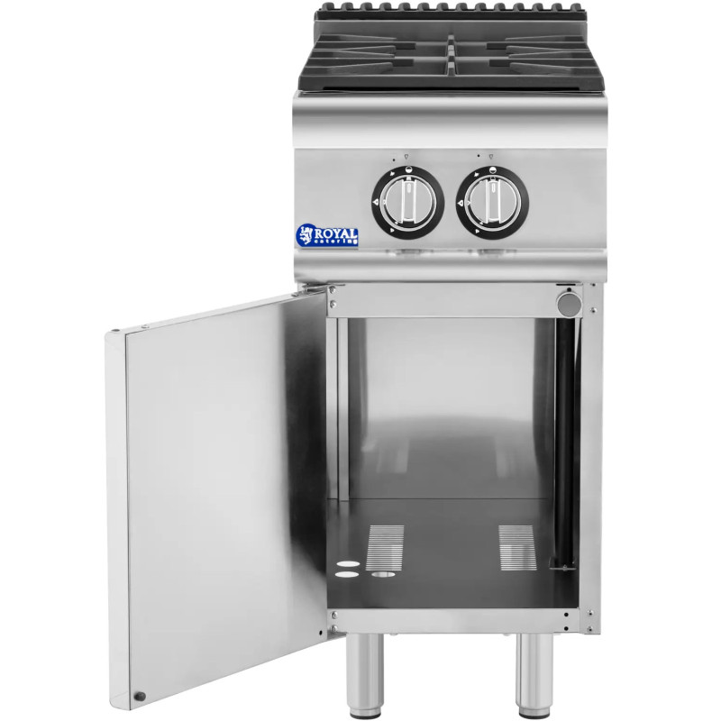 Dujinė viryklė 2 degikliai su spintele propanas / LPG / gamtinės dujos 7,2 kW
