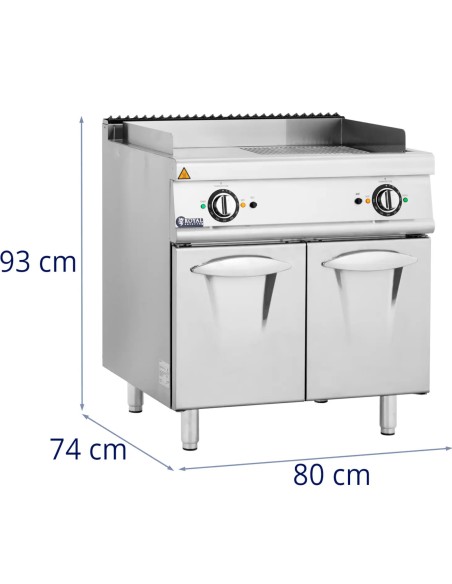 
Grilio plokštė dviguba elektrinė grilis su spintele 73,5 x 55 cm 10,8 kW
