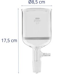 
Laboratorinis stiklinis filtro piltuvas 250 ml 24/ 40 malimas
