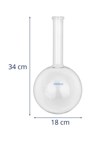 Laboratorinė stiklinė kolba, apvali, plokščiadugnė, 2000 ml
 
Laboratorinė stiklinė kolba, apvali, plokščiadugnė, 2000 ml