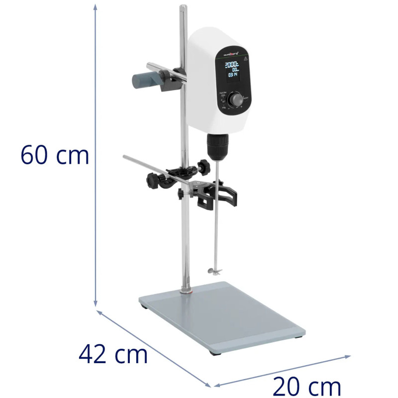 Laboratorinė mechaninė maišyklė iki 20 l 100-2000 aps./ min