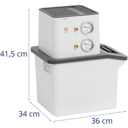 
Laboratorinis vakuuminis siurblys 2 vožtuvai 9 l 60 l/ min 180 W
