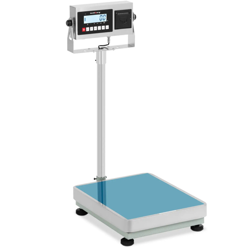 Platforminės svarstyklės su LCD etikečių spausdintuvu 50 x 40 cm 300 kg / 10 g