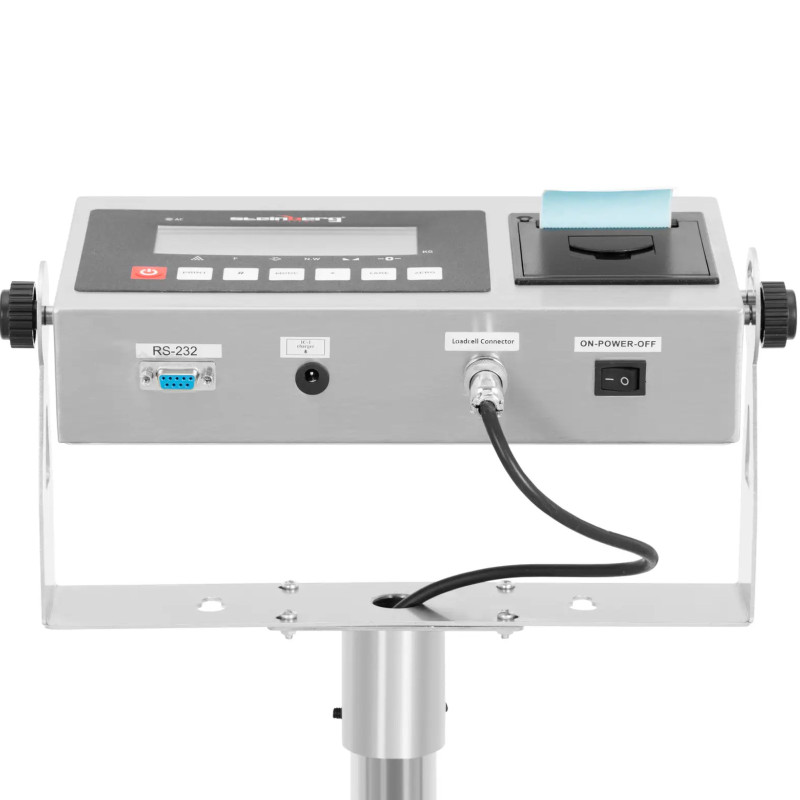 Platforminės svarstyklės su LCD etikečių spausdintuvu 50 x 40 cm 300 kg / 10 g