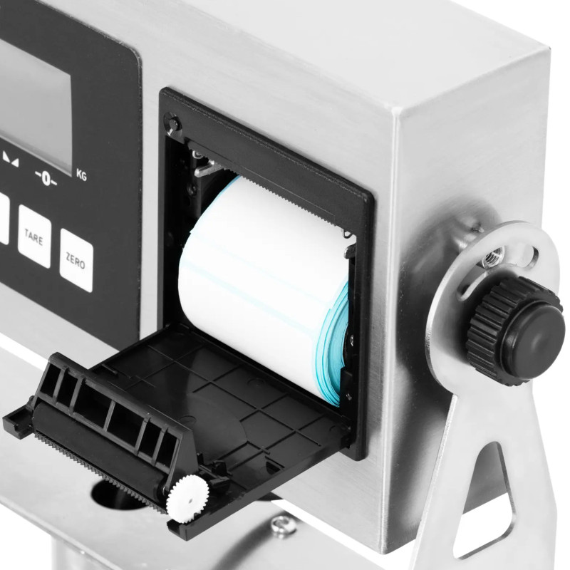 Platforminės svarstyklės su LCD etikečių spausdintuvu 60 x 45 cm 300 kg / 10 g