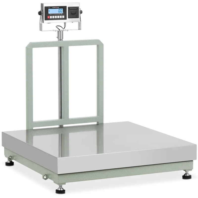 Platforminės svarstyklės su LCD etikečių spausdintuvu 100 x 100 cm 300 kg / 20 g