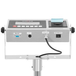 
Platforminės svarstyklės su LCD etikečių spausdintuvu 100 x 100 cm 800 kg / 100 g
