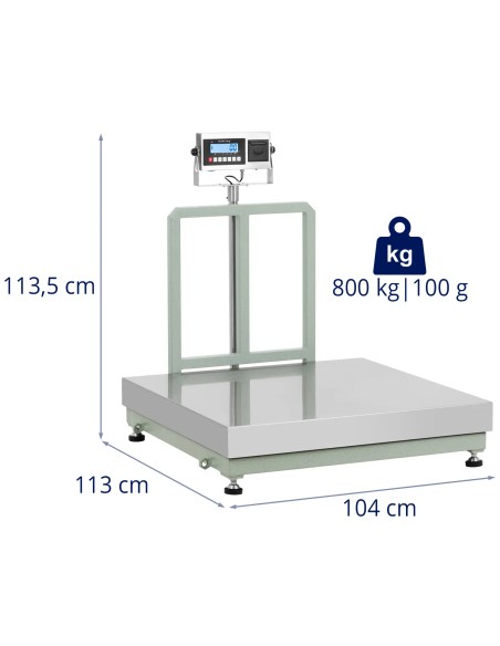 Platforminės svarstyklės su LCD etikečių spausdintuvu 100 x 100 cm 800 kg / 100 g
 
Platforminės svarstyklės su LCD etikečių spausdintuvu 100 x 100 cm 800 kg / 100 g