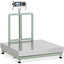 
Platforminės svarstyklės su LCD etikečių spausdintuvu 100 x 100 cm 1000 kg / 100 g
