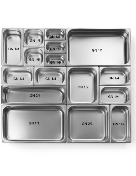 GN 1/1 perforuotas konteineris, aukštis 65 mm - Hendi 802236 GN 1/1 perforuotas konteineris, aukštis 65 mm - Hendi 802236