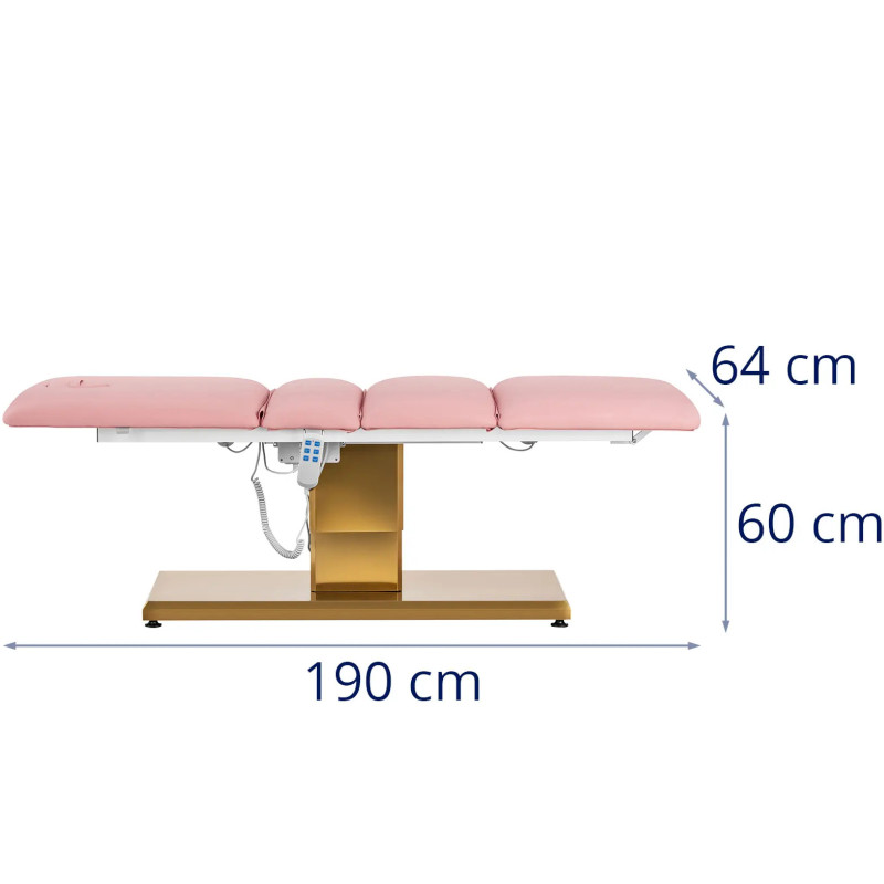 VITERBO Tattoo Massage SPA kėdė 150kg - Rose Gold