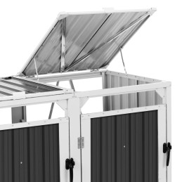 
Dangtis šiukšliadėžei, dviguba, 2 x 240 l - pilka
