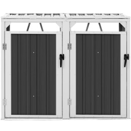 
Dangtis šiukšliadėžei, dviguba, 2 x 240 l - pilka
