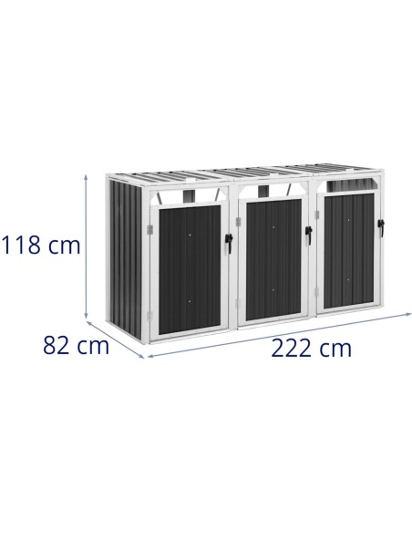 Dangtis šiukšlių dėžei, triguba, 3 x 240 l - pilka
 
Dangtis šiukšlių dėžei, triguba, 3 x 240 l - pilka