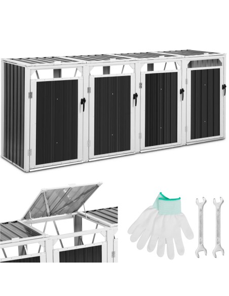 Dangtis šiukšlių dėžei, keturvietė, 4 x 240 l - pilka
 
Dangtis šiukšlių dėžei, keturvietė, 4 x 240 l - pilka