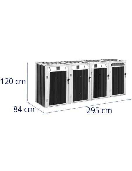 Dangtis šiukšlių dėžei, keturvietė, 4 x 240 l - pilka
 
Dangtis šiukšlių dėžei, keturvietė, 4 x 240 l - pilka