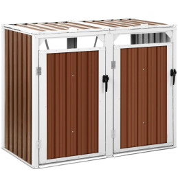 
Dangtis šiukšliadėžei, dviguba, 2 x 240 l - ruda
