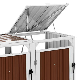 
Dangtis šiukšliadėžei, dviguba, 2 x 240 l - ruda
