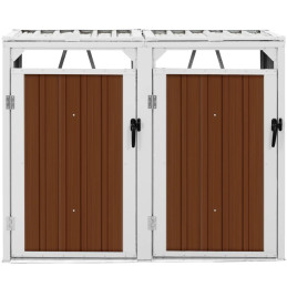 
Dangtis šiukšliadėžei, dviguba, 2 x 240 l - ruda
