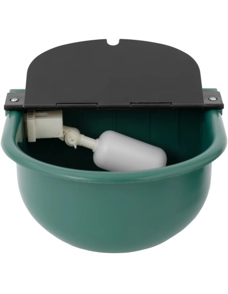 
Girdykla galvijams ir arkliams, plastikinė, su vandens jungtimi, 2,8 l, žalia - komplekte 4 vnt.
