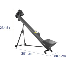 
Sraigtinis tiektuvas grūdų granulėms pjuvenoms 3m 7 reguliuojami aukščiai 1000 kg/ val.
