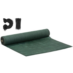 
Šešėlių maskavimo tinklelis tvorai HDPE 50 x 1,2 m 150 g/ m2 - komplektas
