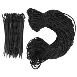 
Šešėlių maskavimo tinklelis tvorai HDPE 50 x 1,2 m 150 g/ m2 - komplektas
