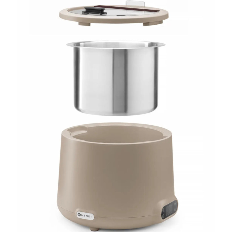 UNIQ elektrinis termosas sriubos virdulys skersmuo 365 x 325 mm 8 l 500 W - smėlio spalvos