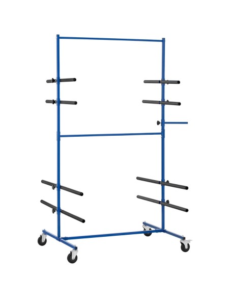 Dažų stovas spoileriniams buferiams, 4 lygių, dvipusis, iki 120 kg Dažų stovas spoileriniams buferiams, 4 lygių, dvipusis, iki 120 kg