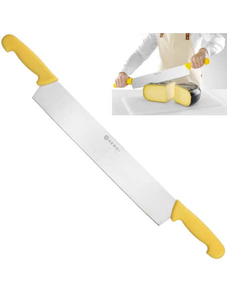 Sūrio peilis su dviem rankenomis 655 mm - geltonas
 
Sūrio peilis su dviem rankenomis 655 mm - geltonas