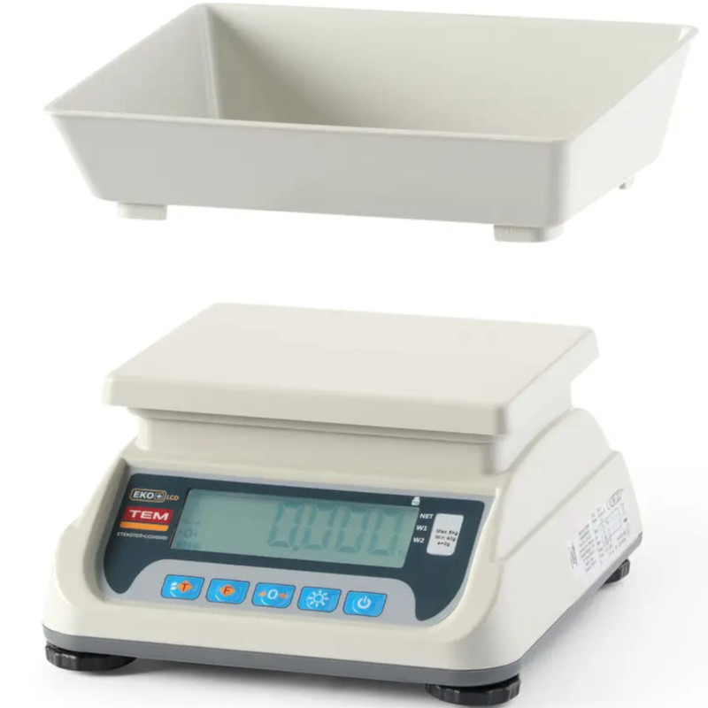 Komercinės virtuvės svarstyklės su legalizavimu M LCD RS232 ECO+ 15 kg / 5 g