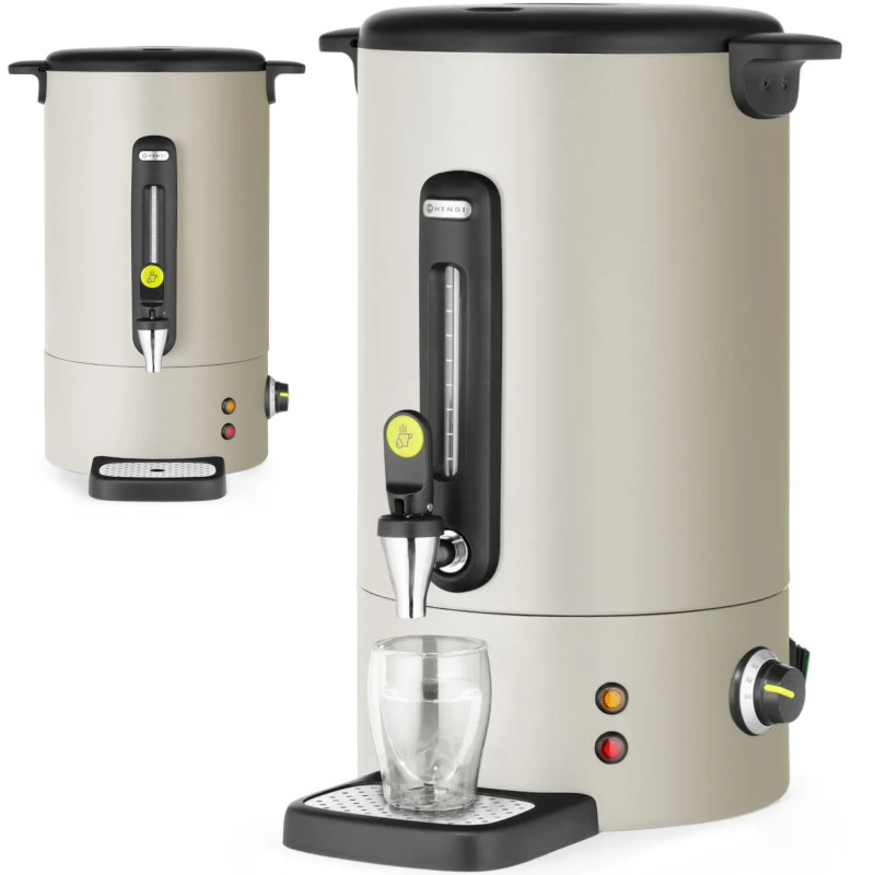 
Karštas vyno vandens katilas su čiaupu, lašų padėklu, 16 l, 1650 W - šviesiai pilka
