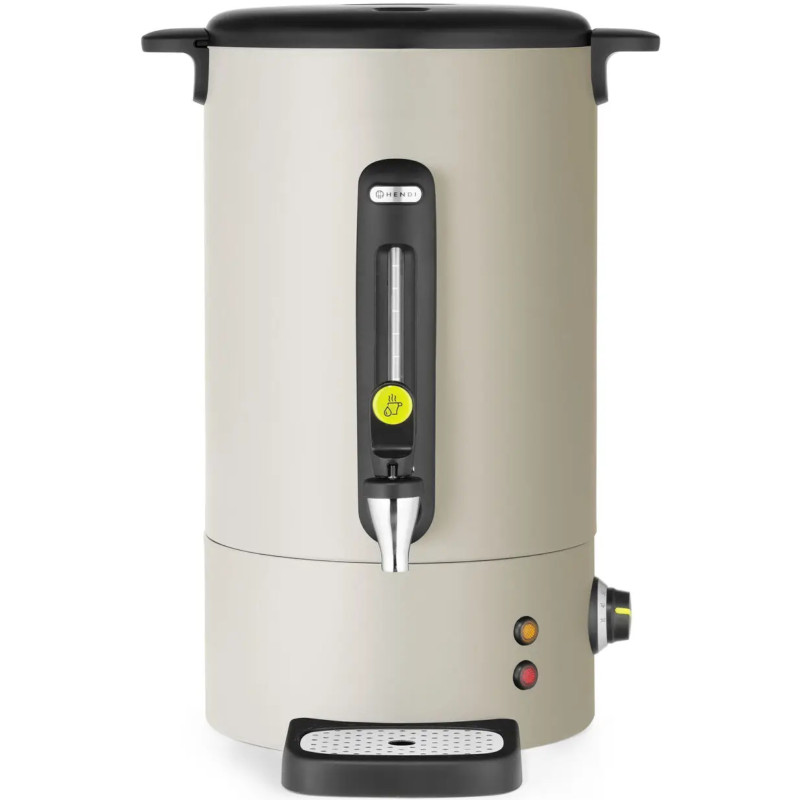 Karštas vyno vandens katilas su čiaupu, lašų padėklu, 16 l, 1650 W - šviesiai pilka