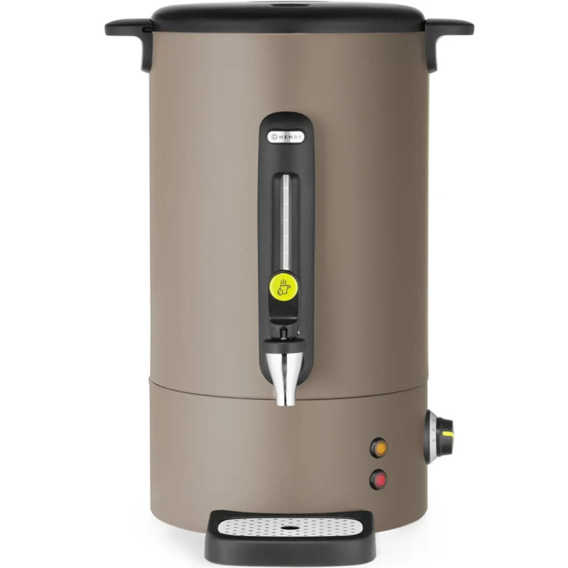 Karštas vyno vandens katilas su čiaupu, lašų padėklu, 16 l, 1650 W - taupe