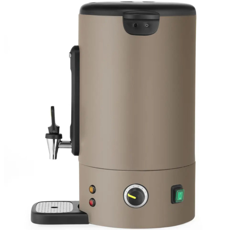 Karštas vyno vandens katilas su čiaupu, lašų padėklu, 16 l, 1650 W - taupe