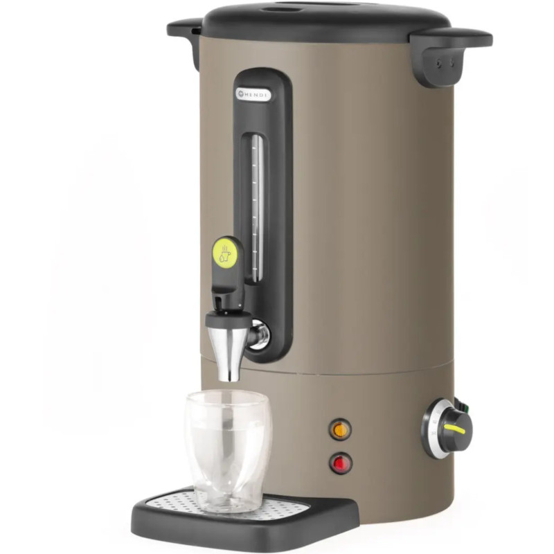 Karštas vyno vandens boileris su čiaupu, lašų padėklu, 9 l, 950 W - taupe
