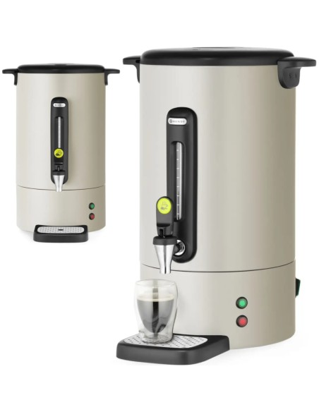 Kavos virimo aparatas su čiaupu, lašelių padėklu, 14 l, 1750 W - šviesiai pilka
 
Kavos virimo aparatas su čiaupu, lašelių padėklu, 14 l, 1750 W - šviesiai pilka