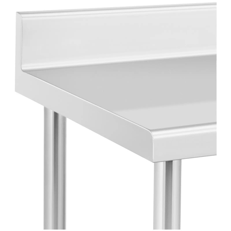 Stalviršis ant ratų su briauna 2 lygiai 60 x 60 cm PLIENAS iki 120 kg