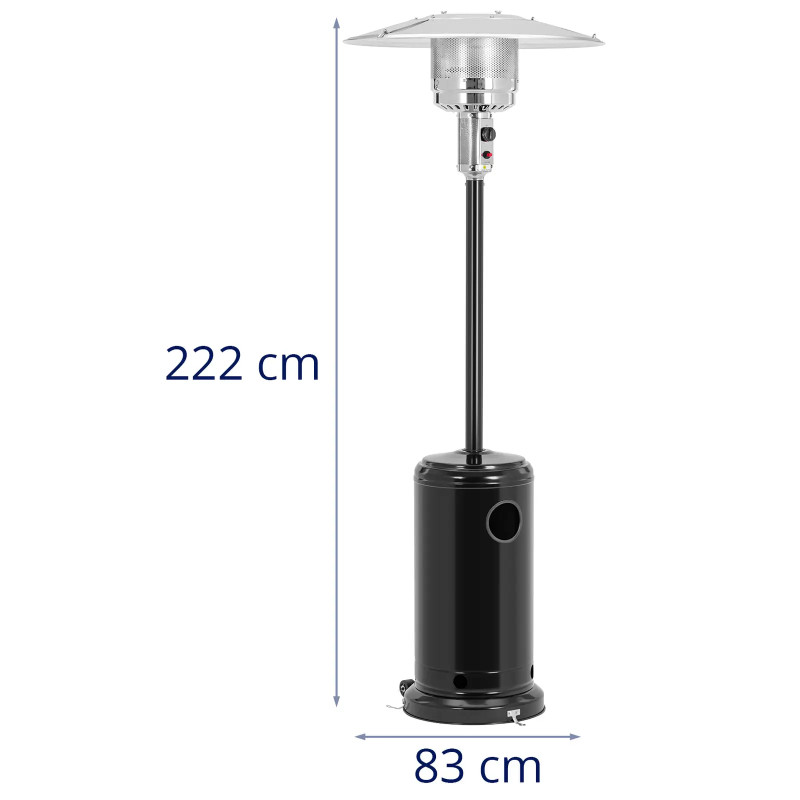 Skėtis dujinis šildymo lempa terasos šildytuvas 221 cm 13 kW