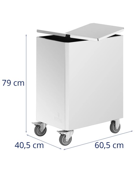 Vežimėlio konteineris miltams, biriems produktams, 17 l, 60,5 x 40,5 x 79 cm
 
Vežimėlio konteineris miltams, biriems produktams, 17 l, 60,5 x 40,5 x 79 cm