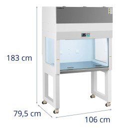 
Laboratorinė laminarinė kamera steriliam darbui 920 x 690 x 650 mm 240 W
